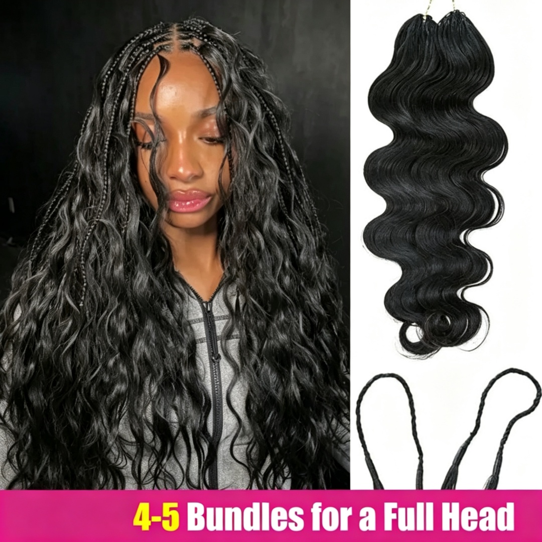 Hair Bundles - Smilegirl Dalgalı Saç Modeli, Tüy Görünümlü,