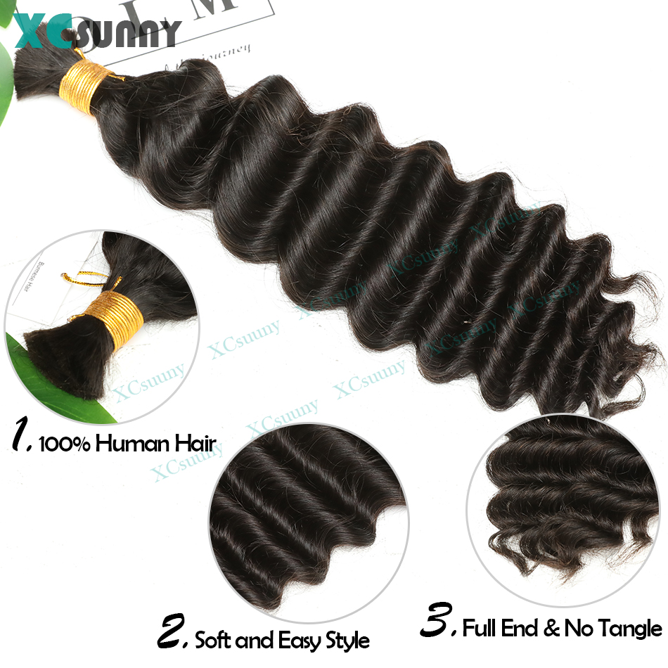 Toplu İnsan Saç Örgü Derin Dal - Water Wave Bulk Human Hair For Braiding incelemesi ve fiyatı