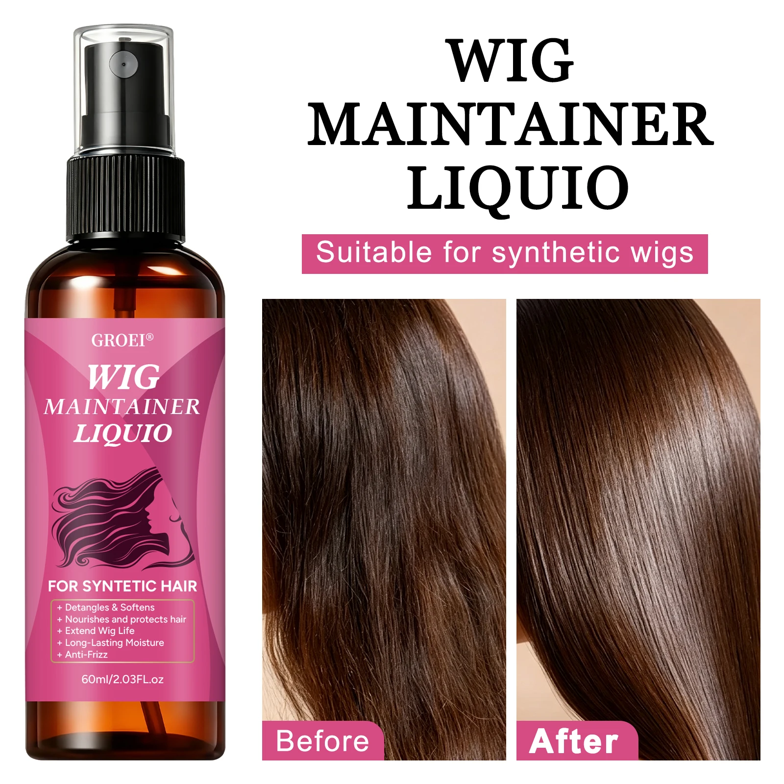GROEI Elektriklenmeyi Önleyici - Synthetic Wigs incelemesi ve fiyatı